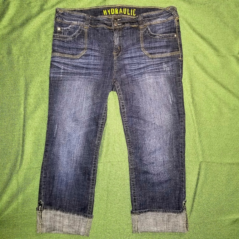 Hydraulic Capri Cropped Jeans Stretch Capris 20W
